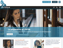 Tablet Screenshot of centredeformationjuridique.com